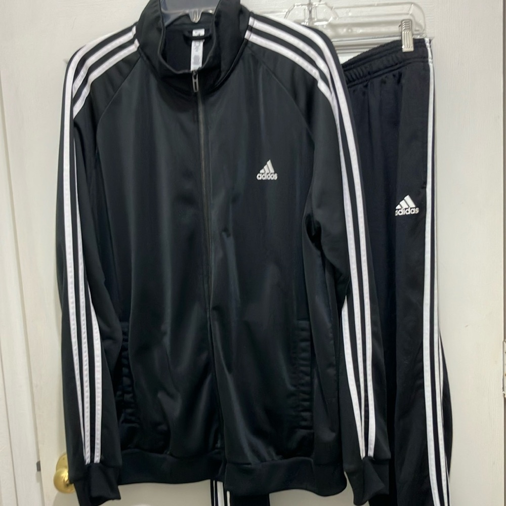 Adidas Tracksuit Sweatsuit Warmup Jump Suit Jacket Joggers Sweatpants Leisure